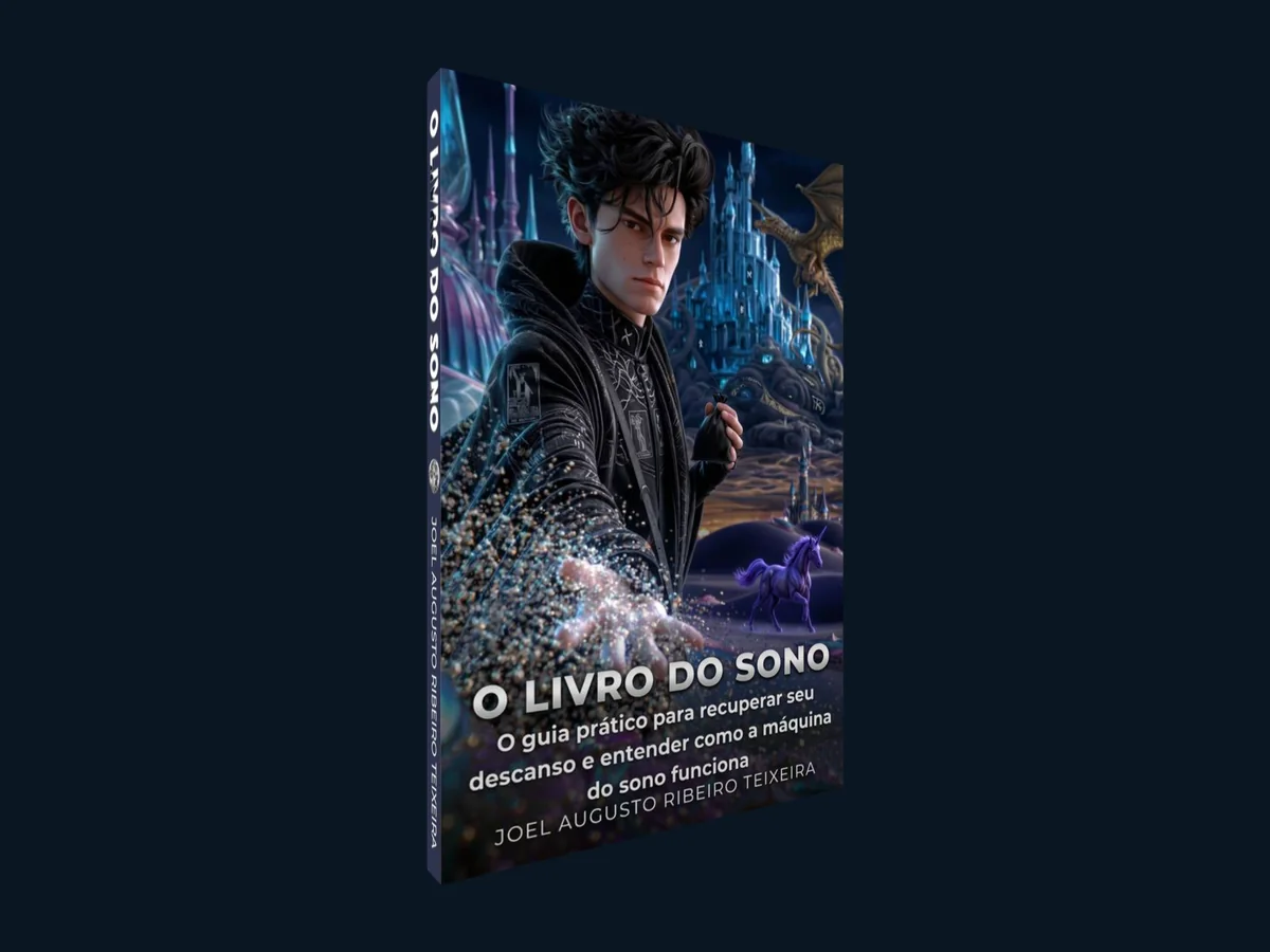 Capa do livro O Livro do Sono, de Joel Augusto Ribeiro Teixeira